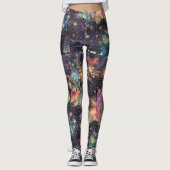 Las Vegas Kerst & Nieuwjaar in Waterverf Leggings (Voorkant)