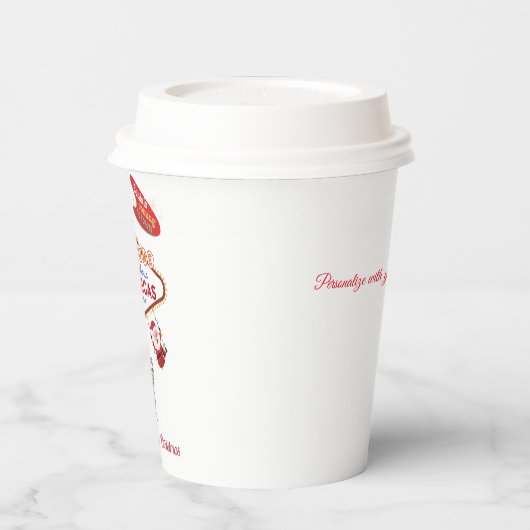 Las Vegas Kerst Papier Cup Santa Swinging Papieren Bekers (Links)