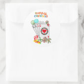 Las Vegas Kerst Poker Party Stickers (Tas)