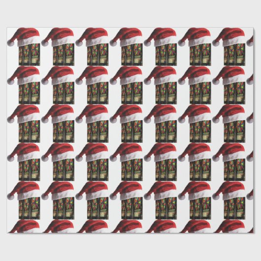 Las Vegas Kerst Slot Machines Cadeaupapier (Vlak)