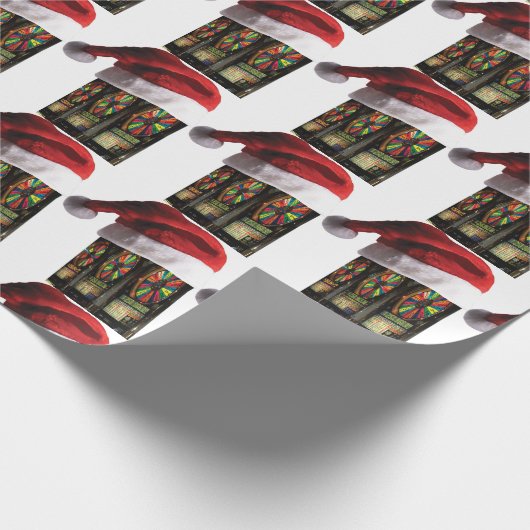 Las Vegas Kerst Slot Machines Cadeaupapier (Hoek)