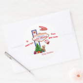 Las Vegas Kerst stickers pkg 6 (Envelop)