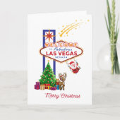 Las Vegas-kerstkaart Bedankkaart (Voorkant)
