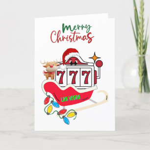 Las Vegas-kerstkaart Bedankkaart