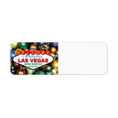 Las Vegas kerstlabels Etiket (Voorkant)