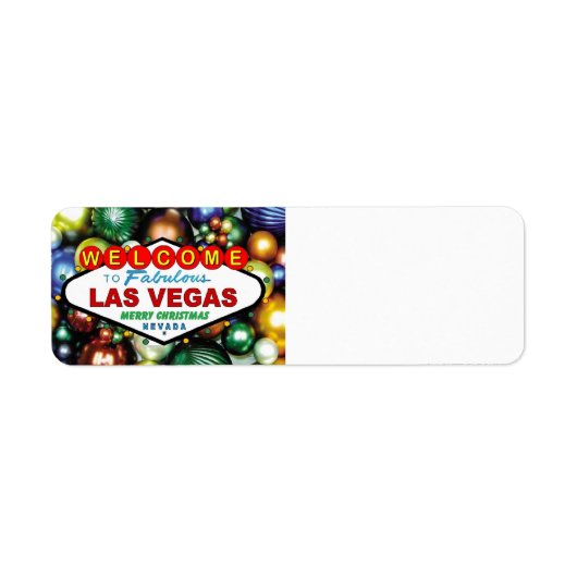 Las Vegas kerstlabels Etiket (Voorkant)