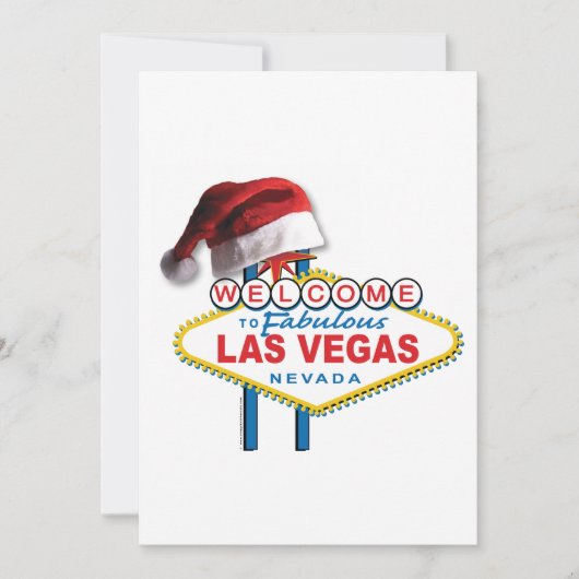 Las Vegas Kerstmis Feestdagenkaart (Voorkant)