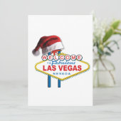 Las Vegas Kerstmis Feestdagenkaart (Staand voorkant)