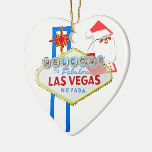 Las Vegas Kerstmis Keramisch Ornament (Links)