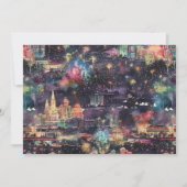 Las Vegas Kerstmis & Nieuwjaar in waterverf Kaart (Voorkant)