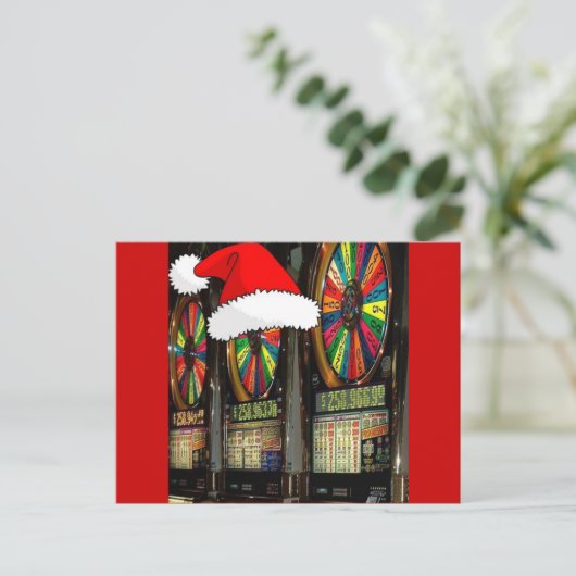 Las Vegas kerstsleuven Feestdagenkaart (Staand voorkant)