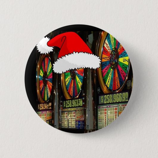 Las Vegas kerstsleuven Ronde Button 5,7 Cm (Voorkant)