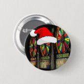 Las Vegas kerstsleuven Ronde Button 5,7 Cm (Voorkant /achterkant)