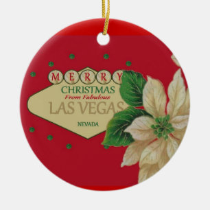 Las Vegas kerstversiering Keramisch Ornament