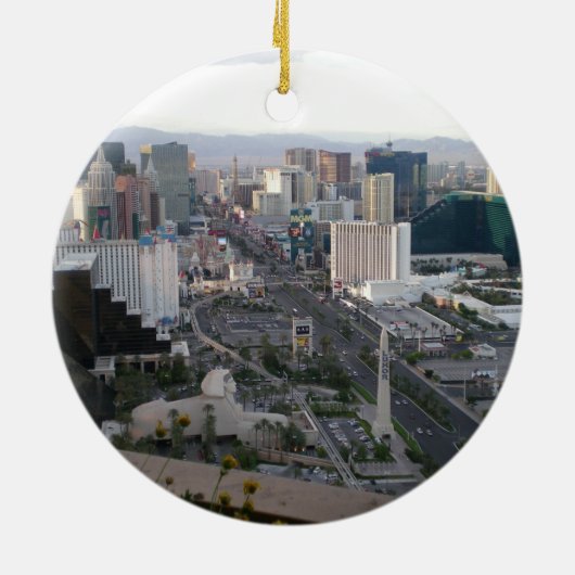 Las Vegas kerstversiering Keramisch Ornament (Achterkant)