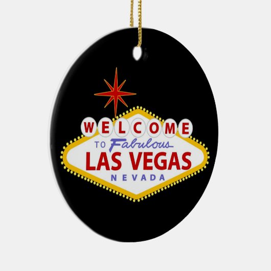 Las Vegas kerstversiering Keramisch Ornament (Rechts)
