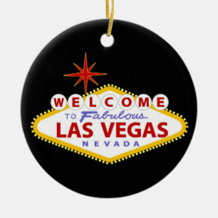 Las Vegas kerstversiering Keramisch Ornament
