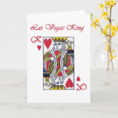 Las Vegas King of Hearts Kaart (Gele Bloem)