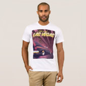 Las Vegas klassieke autoreisposter T-shirt (Voorkant volledig)