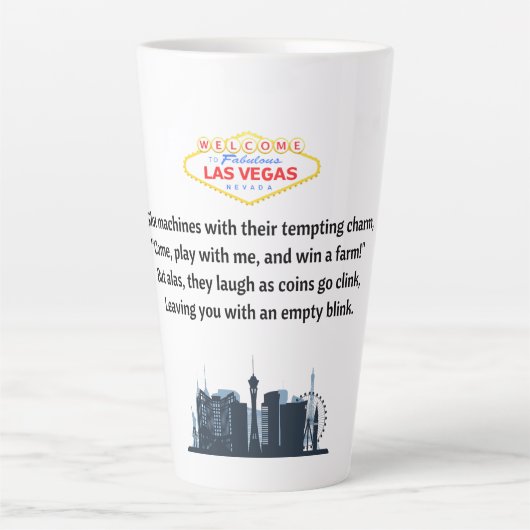 Las Vegas koffiemok Latte Mok (Voorkant)