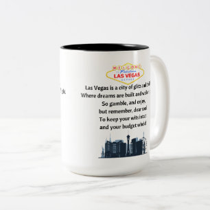Las Vegas koffiemok Tweekleurige Koffiemok