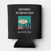 Las Vegas Landmark Birthday Party Trip Favor Blikjeskoeler (Achterkant)