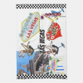 Las Vegas Landmarks Kitchen Towel Theedoek (Verticaal)
