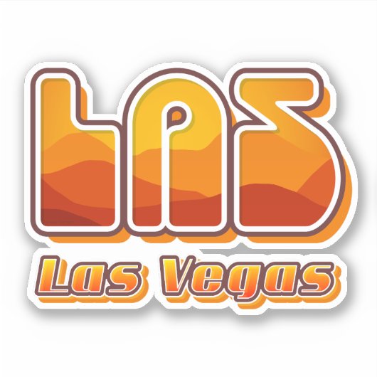 Las Vegas LAS Airport Code Sticker (Voorkant)