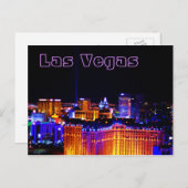 Las Vegas - Licht in de hemel Briefkaart (Voorkant / Achterkant)