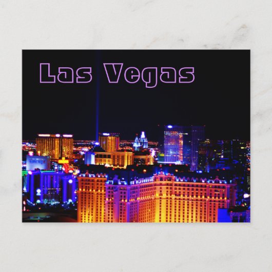 Las Vegas - Licht in de hemel Briefkaart (Voorkant)
