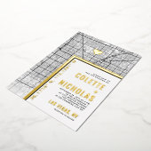 Las Vegas Liefde Locator | Stad thema bruiloft Folie Uitnodiging (Gedraaid)