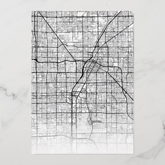 Las Vegas Liefde Locator | Stad thema bruiloft Folie Uitnodiging (Achterkant)