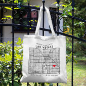 Las Vegas Liefde Locator | Stadsplattegrond Bruilo Tote Bag