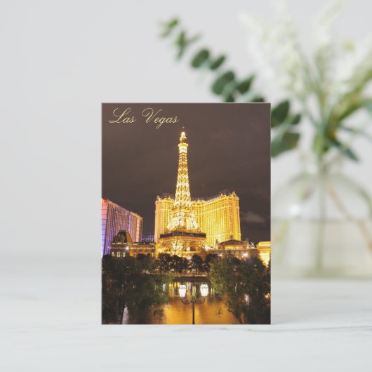 Las Vegas Lights Briefkaart (Staand voorkant)