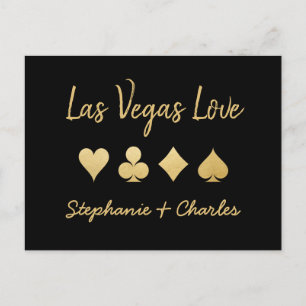 Las Vegas Love Kaart Suit Save the Date Briefkaart