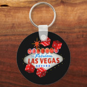 Las Vegas Lucky Dice Sleutelhanger (Voorkant)