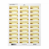 Las Vegas Lucky in Liefde zand/goud Etiket (Full Sheet)