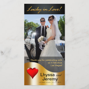 Las Vegas Lucky in Love Bedankt zwart / goud