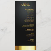 Las Vegas Lucky in Love Dinner Menu Black/Gold (Voorkant)