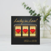 Las Vegas Lucky in Love Ontvangst Kaart (Staand voorkant)