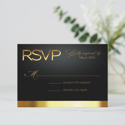 Las Vegas Lucky in Love RSVP gold/black (Staand voorkant)