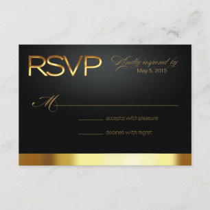 Las Vegas Lucky in Love RSVP gold/black Kaartje