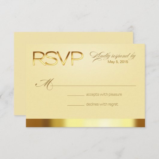 Las Vegas Lucky in Love RSVP gold/zand (Voorkant / Achterkant)