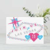 Las Vegas Lucky in Love State the Date Save The Date (Staand voorkant)