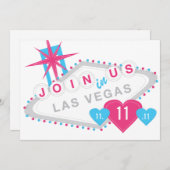 Las Vegas Lucky in Love State the Date Save The Date (Voorkant / Achterkant)