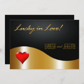 Las Vegas Lucky in Love Weddengold/black Kaart (Voorkant / Achterkant)