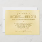 Las Vegas Lucky in Love Weddengoud/zand Kaart (Achterkant)