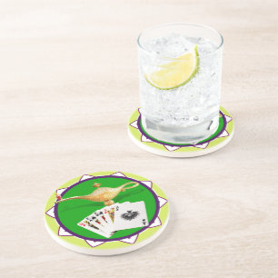Las Vegas Magic Lamp Poker Chip Zandsteen Onderzetter