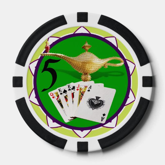 Las Vegas Magic Lamp Poker Chips (Voorkant)