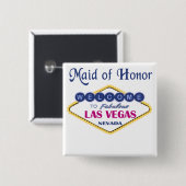 Las Vegas Maid of Honor Button (Voorkant /achterkant)